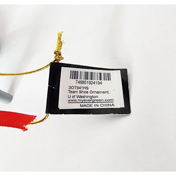 NWT Washington State Cougars High Heel Shoe Christmas Ornament Team Sports - Picture 4 of 8